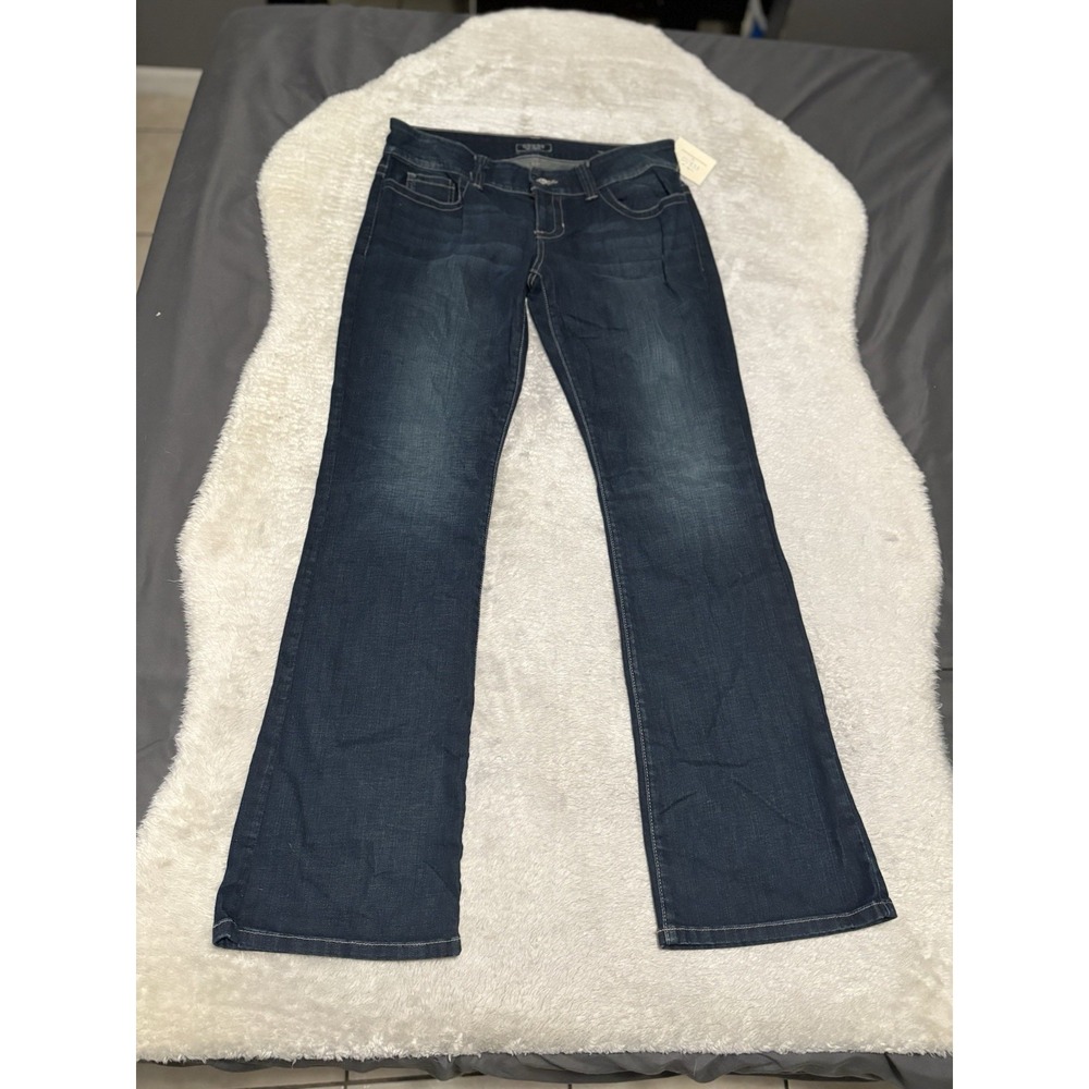 New Guess Womens Daredevil Bootcut Denim Jeans Size‎ 32x34 Pants Stretch READ